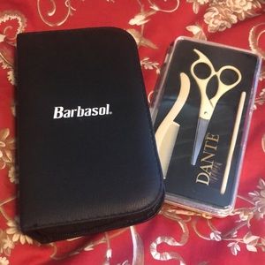 Barbados personal grooming kit and New in box Dante 3-piece mustache Set.